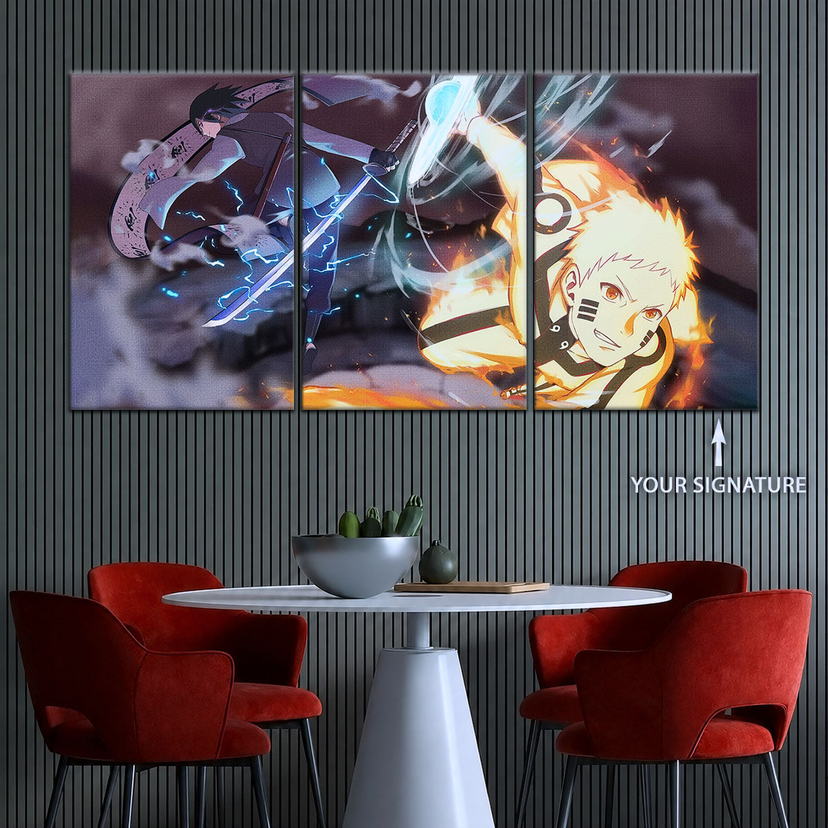 Naruto Canvas Wall Art - NA5012 - Naruto Uzumaki - Sasuke Uchiha