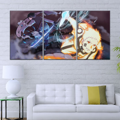 Naruto Canvas Wall Art - NA5012 - Naruto Uzumaki - Sasuke Uchiha