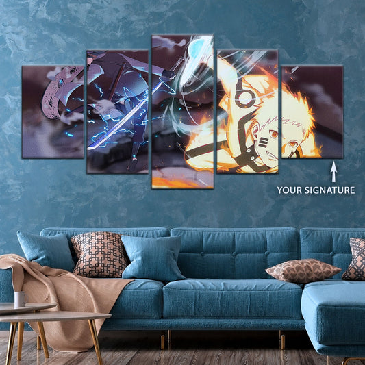 Naruto Canvas Wall Art - NA5012 - Naruto Uzumaki - Sasuke Uchiha