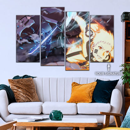 Naruto Canvas Wall Art - NA5012 - Naruto Uzumaki - Sasuke Uchiha