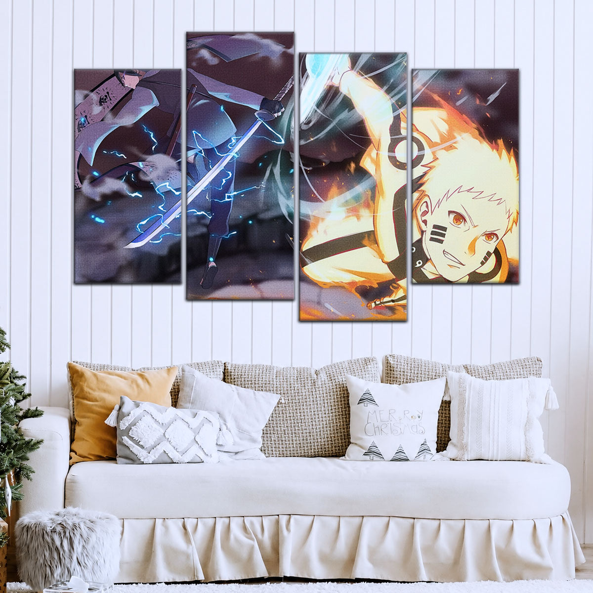 Naruto Canvas Wall Art - NA5012 - Naruto Uzumaki - Sasuke Uchiha