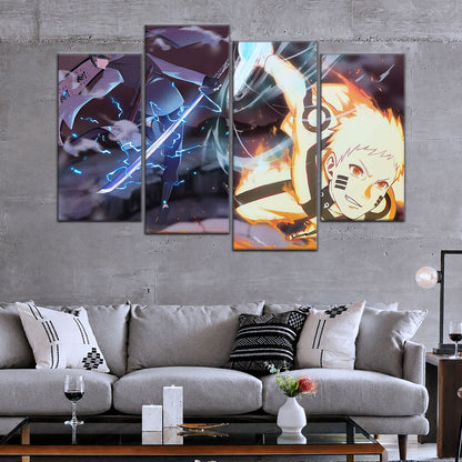 Naruto Canvas Wall Art - NA5012 - Naruto Uzumaki - Sasuke Uchiha
