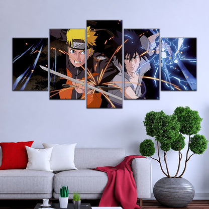 Naruto Canvas Wall Art - NA5013 - Naruto Uzumaki - Sasuke Uchiha