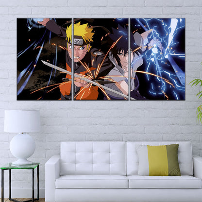 Naruto Canvas Wall Art - NA5013 - Naruto Uzumaki - Sasuke Uchiha