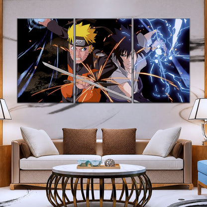 Naruto Canvas Wall Art - NA5013 - Naruto Uzumaki - Sasuke Uchiha