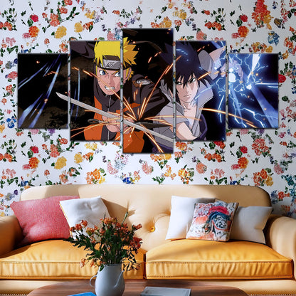 Naruto Canvas Wall Art - NA5013 - Naruto Uzumaki - Sasuke Uchiha