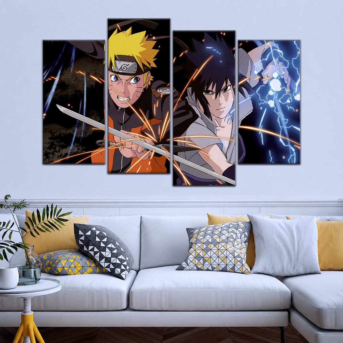 Naruto Canvas Wall Art - NA5013 - Naruto Uzumaki - Sasuke Uchiha