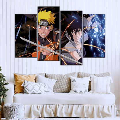 Naruto Canvas Wall Art - NA5013 - Naruto Uzumaki - Sasuke Uchiha