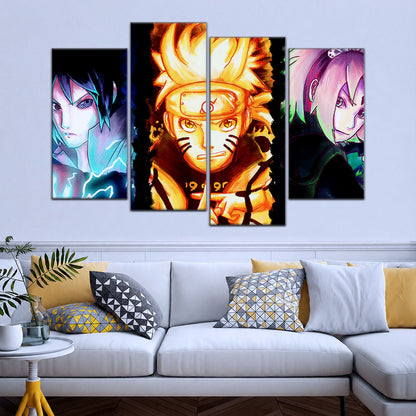 Naruto Canvas Wall Art - NA5015 - Sakura Haruno - Naruto Uzumaki - Sasuke Uchiha