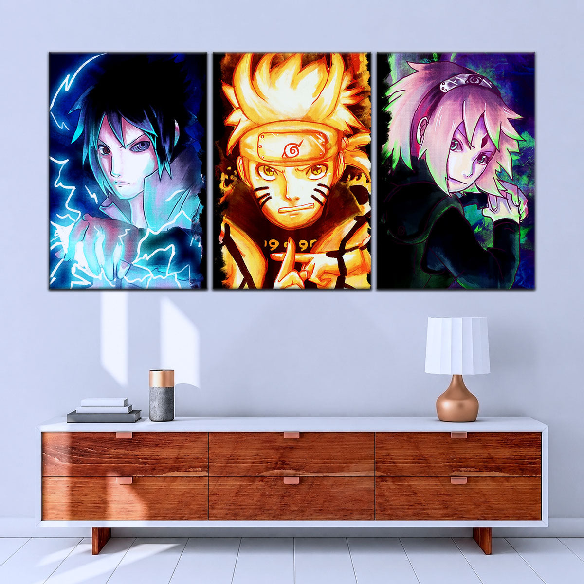 Naruto Canvas Wall Art - NA5015 - Sakura Haruno - Naruto Uzumaki - Sasuke Uchiha