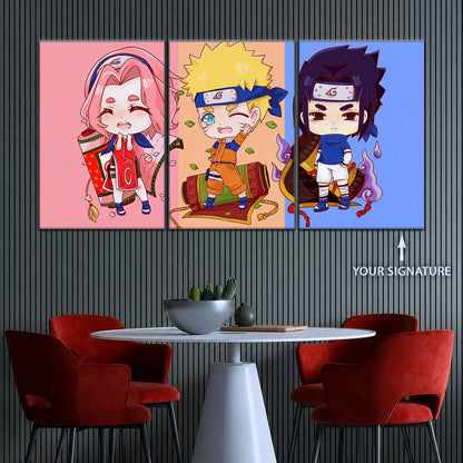 Naruto Canvas Wall Art - NA5016 - Sakura Haruno - Naruto Uzumaki - Sasuke Uchiha
