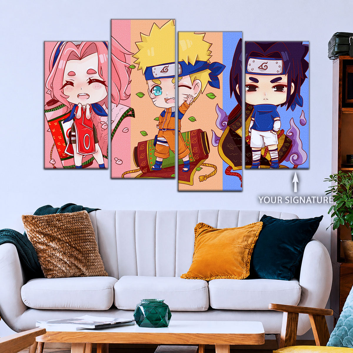 Naruto Canvas Wall Art - NA5016 - Sakura Haruno - Naruto Uzumaki - Sasuke Uchiha