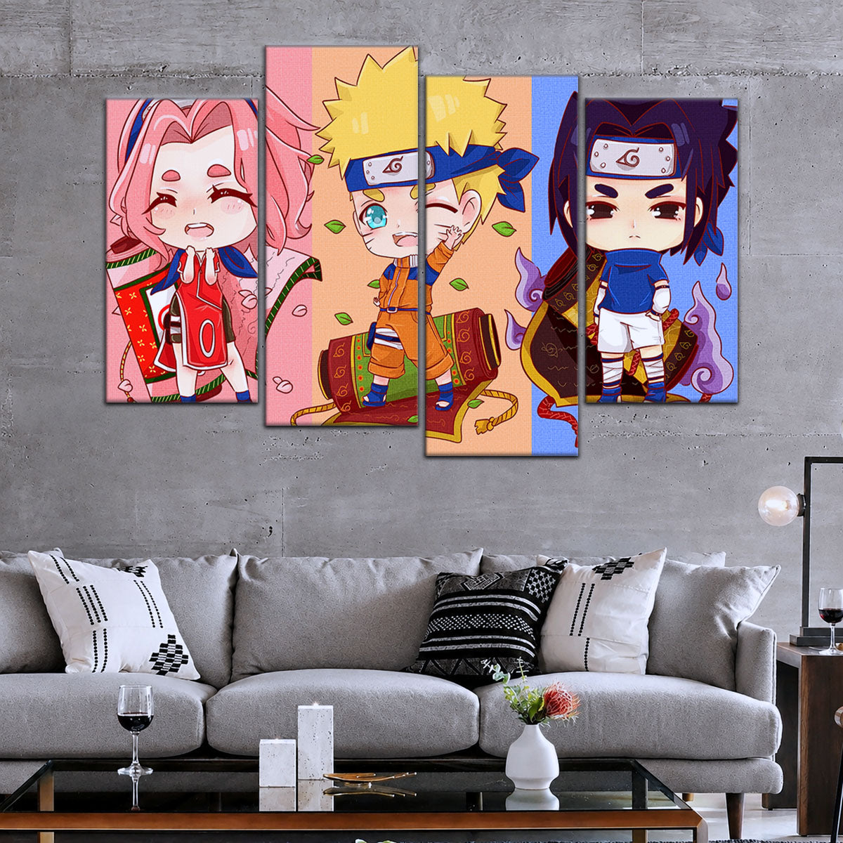 Naruto Canvas Wall Art - NA5016 - Sakura Haruno - Naruto Uzumaki - Sasuke Uchiha