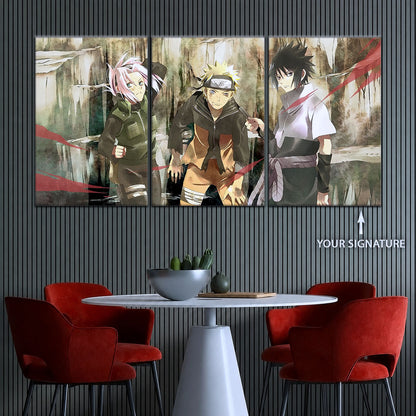Naruto Canvas Wall Art - NA5017 - Sakura Haruno - Naruto Uzumaki - Sasuke Uchiha
