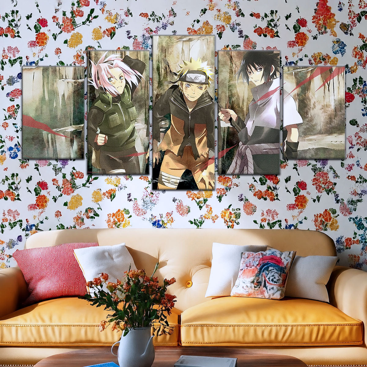 Naruto Canvas Wall Art - NA5017 - Sakura Haruno - Naruto Uzumaki - Sasuke Uchiha
