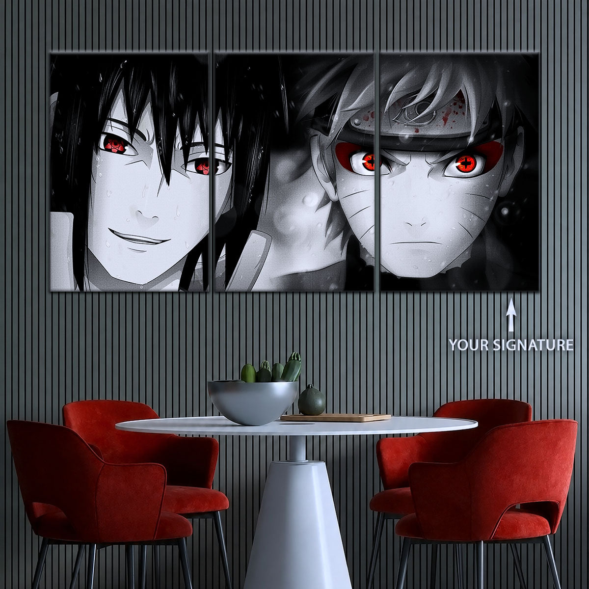 Naruto Canvas Wall Art - NA5019 - Naruto Uzumaki - Sasuke Uchiha