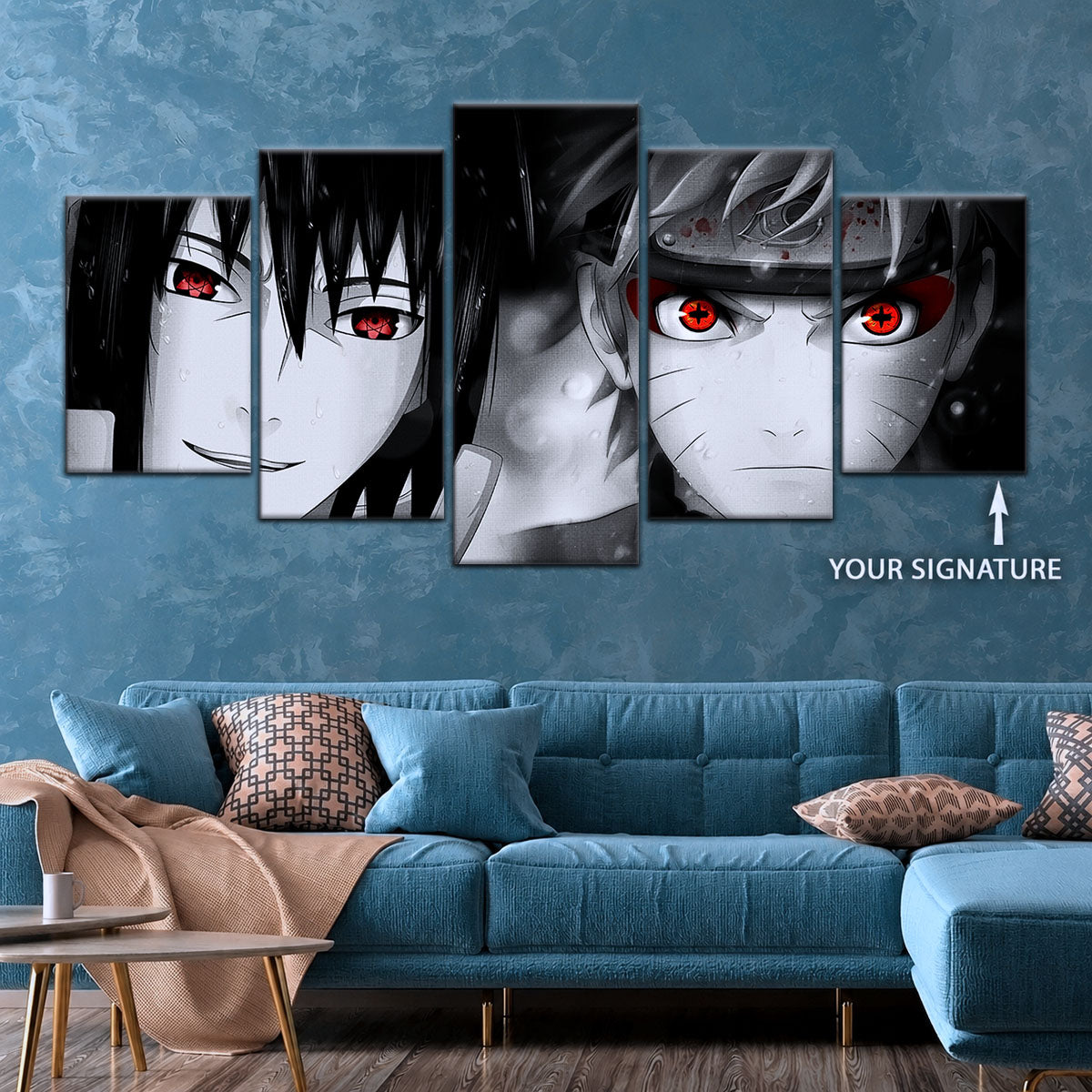Naruto Canvas Wall Art - NA5019 - Naruto Uzumaki - Sasuke Uchiha