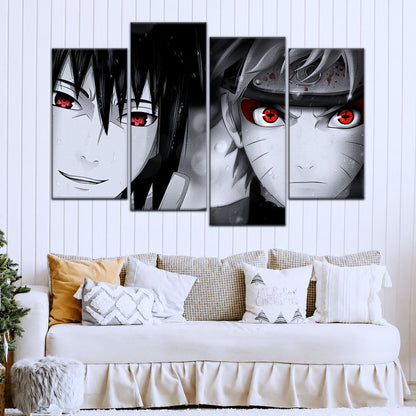 Naruto Canvas Wall Art - NA5019 - Naruto Uzumaki - Sasuke Uchiha