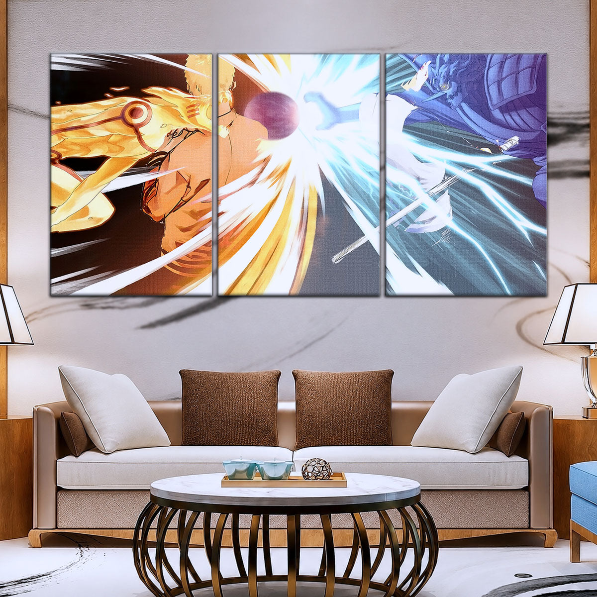 Naruto Canvas Wall Art - NA5020 - Naruto Uzumaki - Sasuke Uchiha