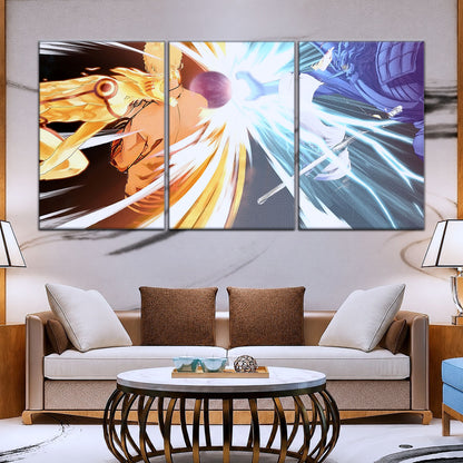 Naruto Canvas Wall Art - NA5020 - Naruto Uzumaki - Sasuke Uchiha