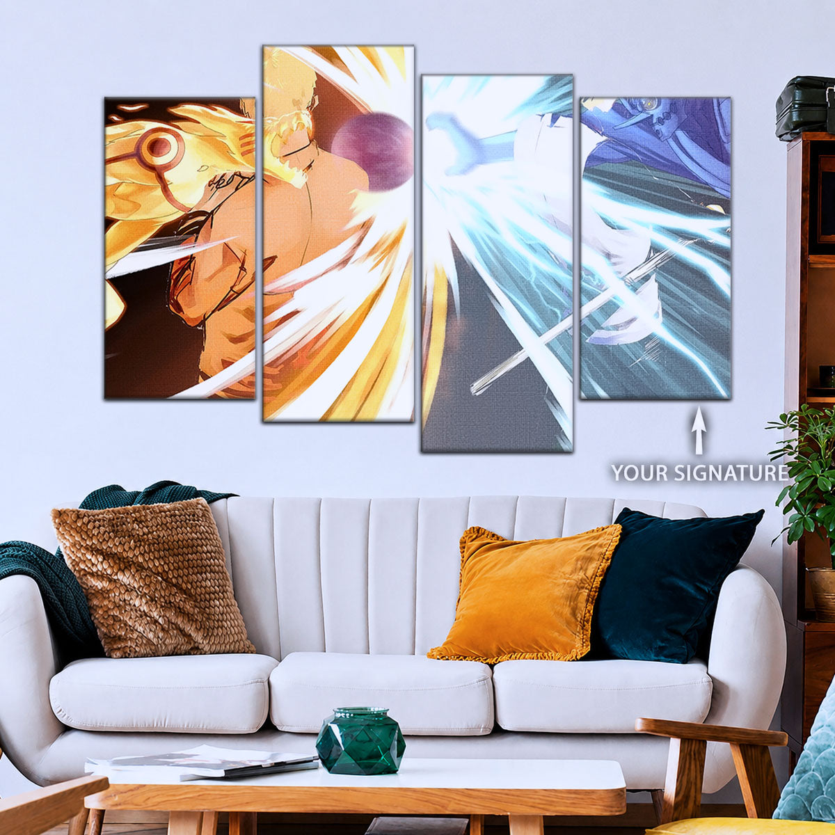 Naruto Canvas Wall Art - NA5020 - Naruto Uzumaki - Sasuke Uchiha