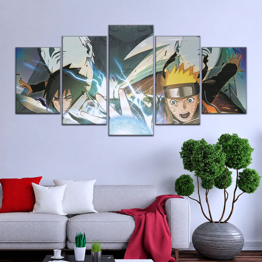 Naruto Canvas Wall Art - NA5021 - Naruto Uzumaki - Sasuke Uchiha - Obito - Madara