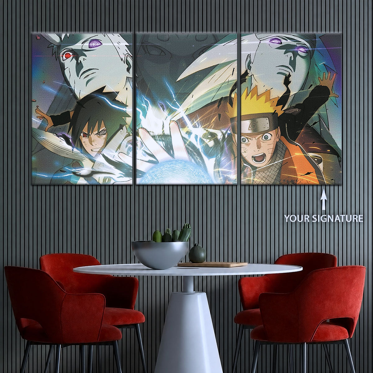 Naruto Canvas Wall Art - NA5021 - Naruto Uzumaki - Sasuke Uchiha - Obito - Madara
