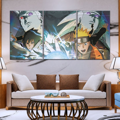 Naruto Canvas Wall Art - NA5021 - Naruto Uzumaki - Sasuke Uchiha - Obito - Madara