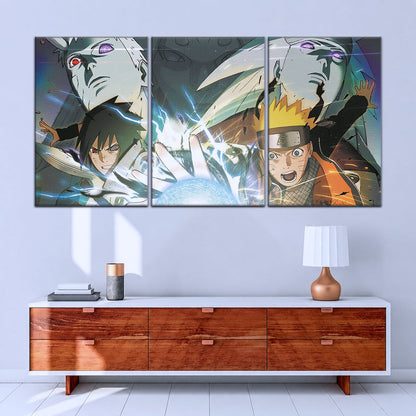 Naruto Canvas Wall Art - NA5021 - Naruto Uzumaki - Sasuke Uchiha - Obito - Madara
