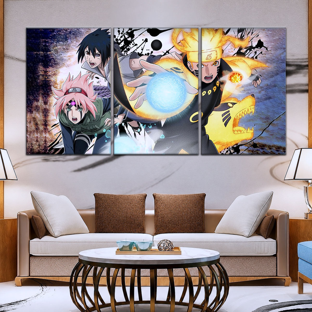 Naruto Canvas Wall Art - NA5022 - Sakura Haruno - Naruto Uzumaki - Sasuke Uchiha