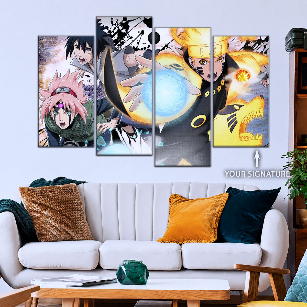 Naruto Canvas Wall Art - NA5022 - Sakura Haruno - Naruto Uzumaki - Sasuke Uchiha