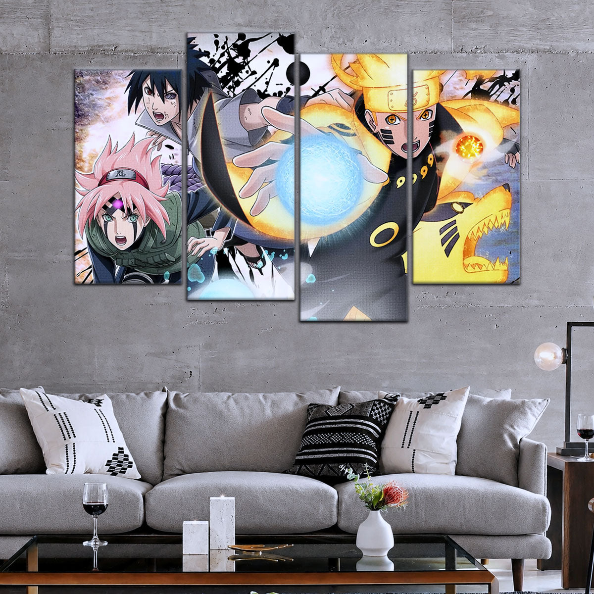 Naruto Canvas Wall Art - NA5022 - Sakura Haruno - Naruto Uzumaki - Sasuke Uchiha
