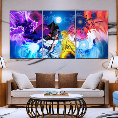 Naruto Canvas Wall Art - NA5023 - Naruto Uzumaki - Sasuke Uchiha