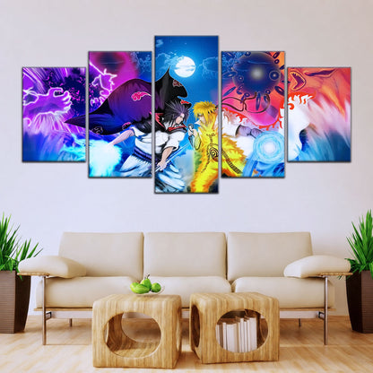Naruto Canvas Wall Art - NA5023 - Naruto Uzumaki - Sasuke Uchiha