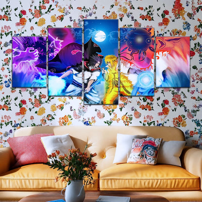 Naruto Canvas Wall Art - NA5023 - Naruto Uzumaki - Sasuke Uchiha