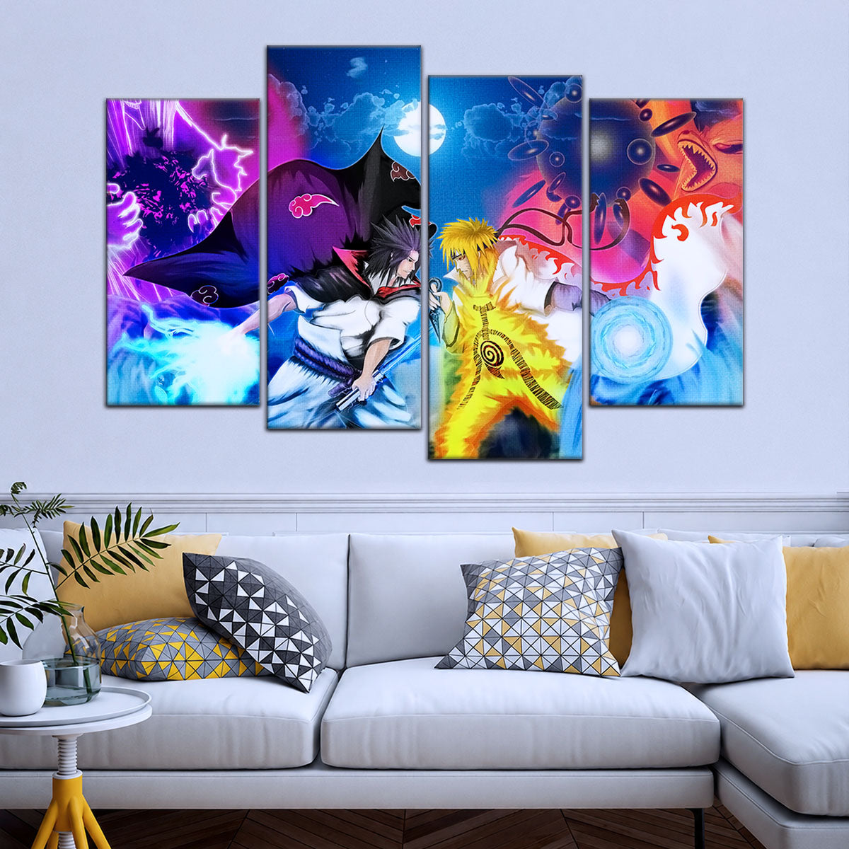 Naruto Canvas Wall Art - NA5023 - Naruto Uzumaki - Sasuke Uchiha