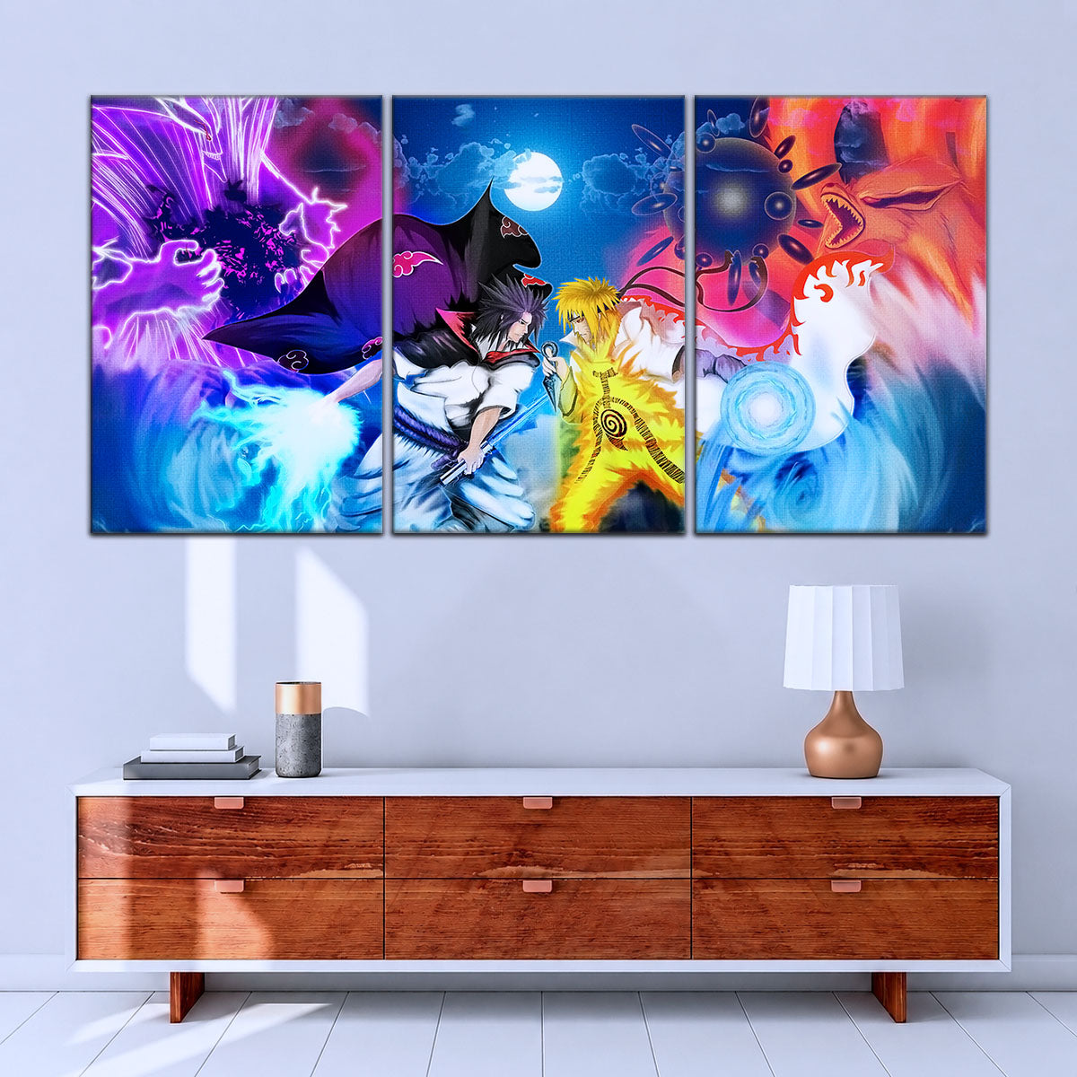 Naruto Canvas Wall Art - NA5023 - Naruto Uzumaki - Sasuke Uchiha