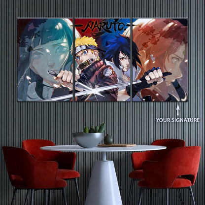 Naruto Canvas Wall Art - NA5024 - Sakura - Hinata - Naruto - Sasuke