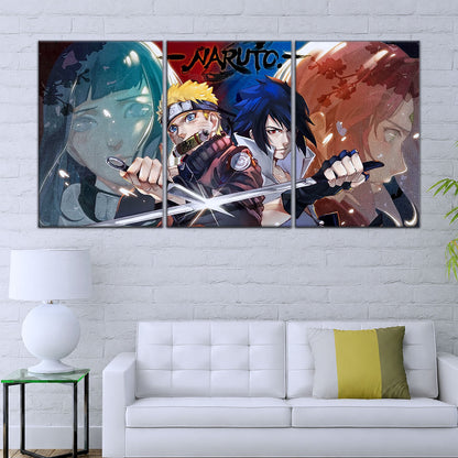 Naruto Canvas Wall Art - NA5024 - Sakura - Hinata - Naruto - Sasuke