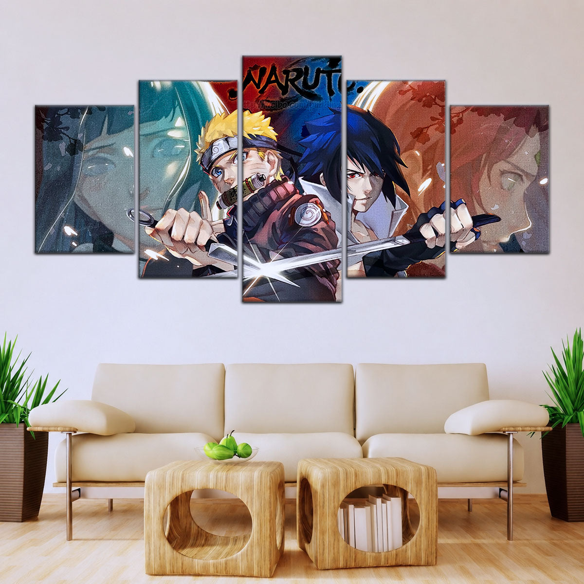 Naruto Canvas Wall Art - NA5024 - Sakura - Hinata - Naruto - Sasuke