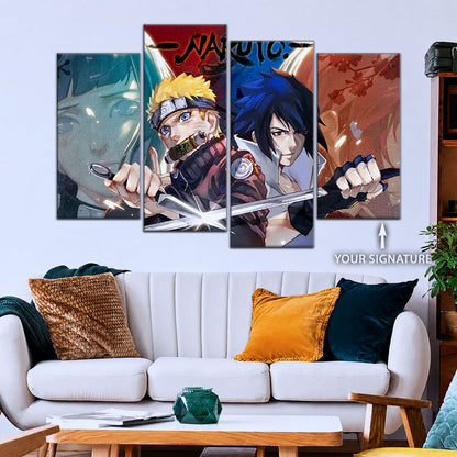 Naruto Canvas Wall Art - NA5024 - Sakura - Hinata - Naruto - Sasuke