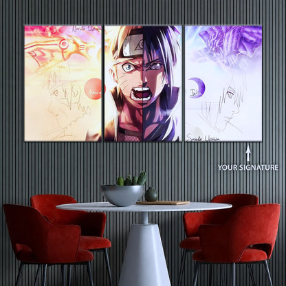 Naruto Canvas Wall Art - NA5026 - Naruto Uzumaki - Sasuke Uchiha