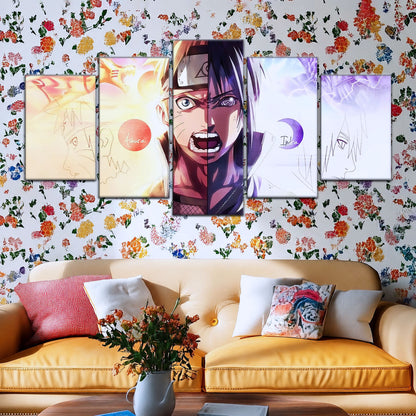 Naruto Canvas Wall Art - NA5026 - Naruto Uzumaki - Sasuke Uchiha