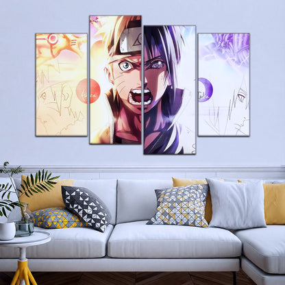 Naruto Canvas Wall Art - NA5026 - Naruto Uzumaki - Sasuke Uchiha