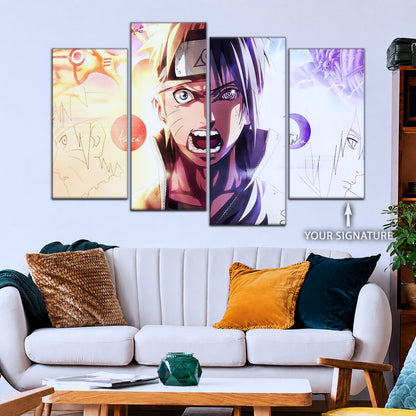 Naruto Canvas Wall Art - NA5026 - Naruto Uzumaki - Sasuke Uchiha