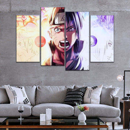 Naruto Canvas Wall Art - NA5026 - Naruto Uzumaki - Sasuke Uchiha