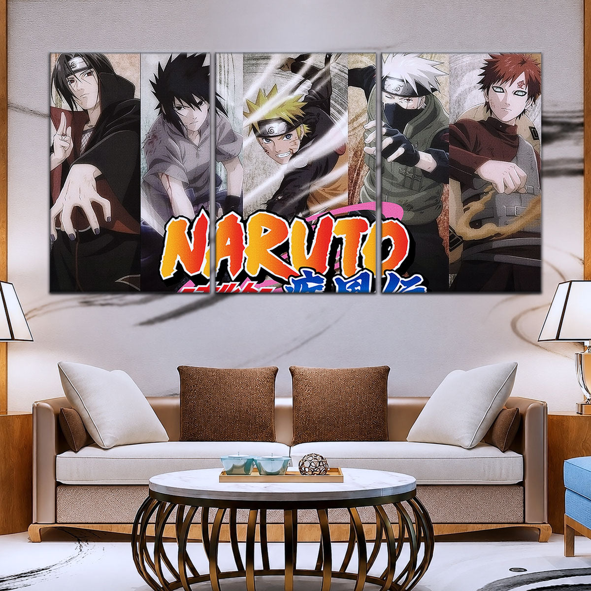 Naruto Canvas Wall Art - NA5027 - Naruto - Sasuke - Kakashi - Itachi