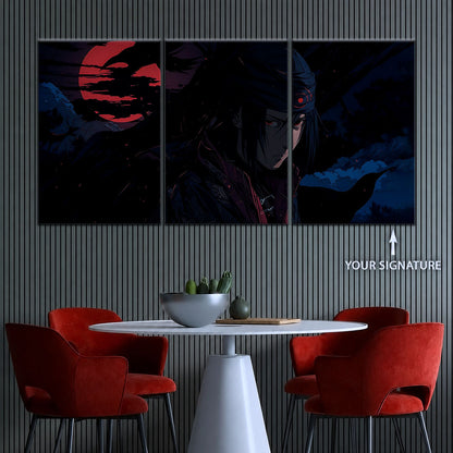 Naruto Canvas Wall Art - NA5049 - Sasuke Uchiha Nightfall