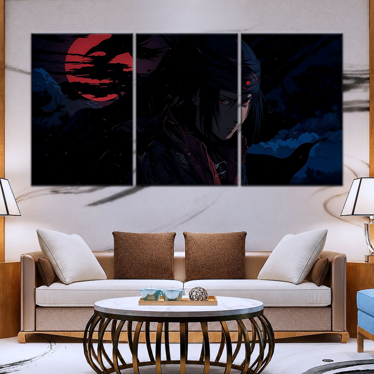 Naruto Canvas Wall Art - NA5049 - Sasuke Uchiha Nightfall