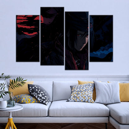 Naruto Canvas Wall Art - NA5049 - Sasuke Uchiha Nightfall